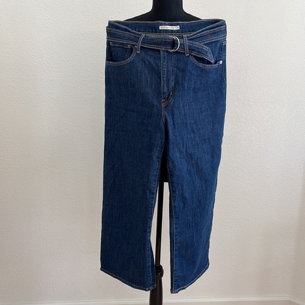 Levi’s Mile High Cropped Wide Leg Jeans | size 30